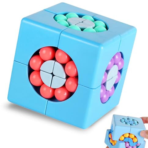 YAGE Magic Bean RZX112 Drehbarer Würfel, kreatives Fingerwürfel, Puzzle-Spielzeug, magische Bohne, spezielle Form, magischer Würfel, Ballspiel, Geschenk für Kinder ab 3 Jahren, für Weihnachten,