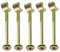 M6 Half Moon Threaded Washers with Furniture Connecting Bolts for Bunk Beds Cots (8 Bolts + 8 Nuts)