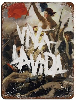 Rock Band Coldplay Poster 8 Retro Poster Metall Blechschild Chic Art Retro Eisen Malerei Bar Menschen Höhle Cafe Familie Garage Poster Wanddekoration 30 x 40 cm