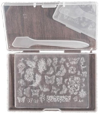 Dünne Silikonform für Nagelkunst, transparente Stempelplatte, Nägel, Epoxidharz, Dekoration, Basteln, Gießformen für Zuhause, Kerzendekoration