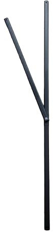 X Cross Bar & Y-Bar Metal Legs Gazebo Cover For 2.4m x 2.4m or 3m x 3m. (Y Bar 104.5cm x 54.5cm-Black, Black, 1, Gazebo Part)