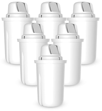 Dafi Classic Filterkartuschen 6er-Pack Ersatz für Brita Classic, PearlCo Classic Wasserkanne - BPA-frei Wasserfilter - Reduziert die Wasserhärte, Alternative zu Flaschenwasser, Filterkartusche