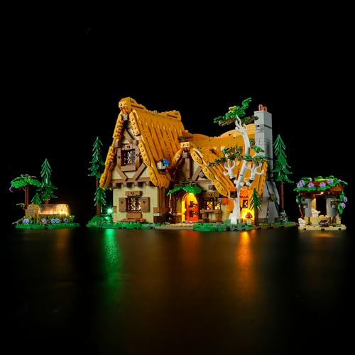 YEABRICKS LED Licht für Lego-43242 Disney Die Hütte von Schneewittchen und den Sieben Zwergen Bausteine Modell (Lego Set Nicht enthalten)