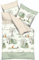 Kaeppel Kinder-Bettwäsche Picknick Feinbiber grün Größe 1x 135x200 cm + 1x 80x80 cm