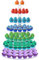 WeddingWish Large 7 Tier Clear Acrylic Round Cupcake Stand for 100 Cupcakes, Non-Slip Base, Easy Assembly, Perfect for Weddings, Birthdays & Events