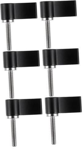 OUNONA 6stücke Teiliges Förmiges Aluminiumlegierungs-handrad Förmigem Griff Drehbar Für Präzise Anwendungen Und Einfache