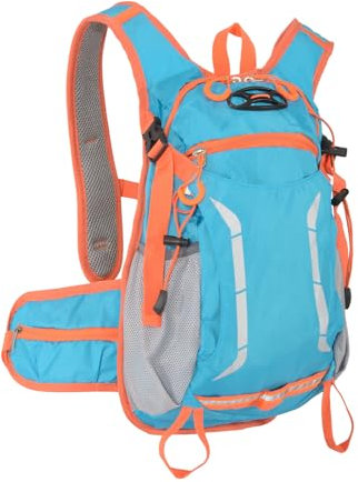 Huzbuz Zaino da Bici,Zaini da Passeggio,Zaino da Mountain Bike per Uomini e Donne,Zaino da Mountain Bike Ultraleggero con Copertura per Casco e Impermeabile per Equitazione,Sci e Corsa(Azzurro)