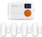 CallToU Door Chime, Potable Door Sensor Chime for Door Opens, Door Chime with 2 Chime Adjustable Vibration 500ft Operating Range, Entry Alert Chime for Business/Home/Office (4 Sensor + 1 Receiver)