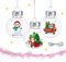 Truevaste Weihnachtskugeln zum Befüllen 6CM, 20 Stück Weihnachtskugel Durchsichtig, DIY Durchsichtige Kugeln Mit Aufhängeloch und Lanyard, für Weihnachtsbaum, Hochzeit, Party Dekoration