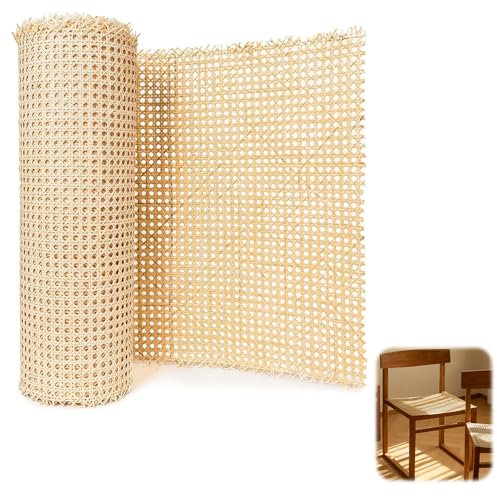 Rouleau de Sangle Cannage en Rotin 0.4 * 1M, Cannage Rotin Meuble, Idéal pour Vannerie, Bricolage et Meubles, Matériau en Rotin Naturel, Résistant et Polyvalent