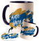 Taza Personalizada con nombre de tu equipo de Fútbol. Tazas de Desayuno personalizada. Regalo Original para Aficionados del Futbol. Regalos Mundial Fútbol (Hercules)