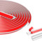 VSSHE Lignes de Plafond Autocollantes Lignes Décoratives d'angle en PVC Lignes Décoratives Flexibles pour Murs et Plafonds (Taille Moyenne 19 * 13mm 2 Mètres)