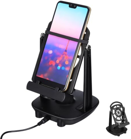 Mikikit Podomètre Téléphonique Silencieux avec Bascule Double Support pour Smartphone Compteur De Pas Automatique Design Minimaliste pour Suivi D'Activité Facile