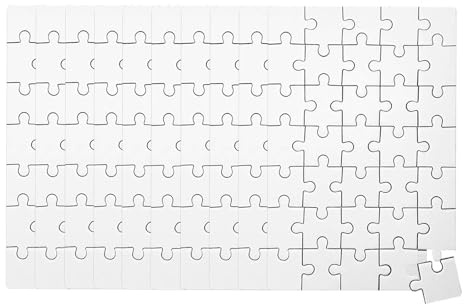 oooaooo 10 Stück Puzzle Blanko, Kreative Mini Puzzle Kinder für Kindergeburtstag und Kunstprojekte zum Malen von Motiven und zum Spielen Kindergeburtstag Leicht Zu Färben(15×10 cm)