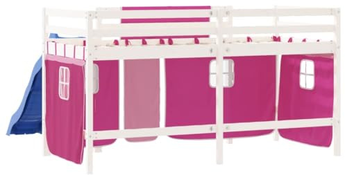 Goldicoo Hochbett 80x200 aus Kiefernholz – Rosa