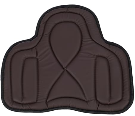 plplaaoo Premium Horse Sattel -Pad Western Style absorbierend verdickte atmungsaktive PU -Leder Bequeme Reitausrüstung für Reitliebhaber (Braun)