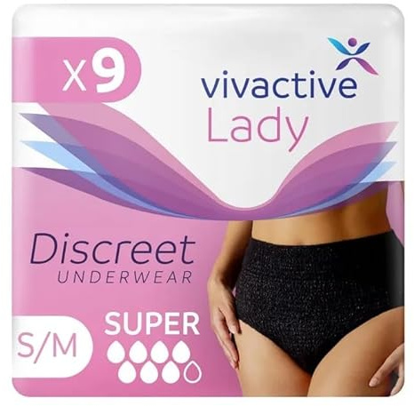 Vivactive Lady Discreet Underwear Super Small/Medium (1700ml) 9 Pack