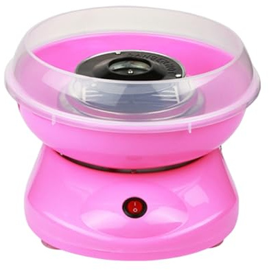 idqwsswt Machine à bonbons, mini machine à bonbons électrique entièrement automatique pour faire ses propres la maison, Rose