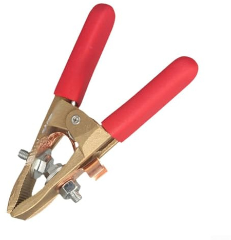 AugustknowU A-Shape Earth Cable Clamp Made Of Brass With 400A Current Rating For Grounding In Welding Operations Shipbuilding And Automotive Sectors