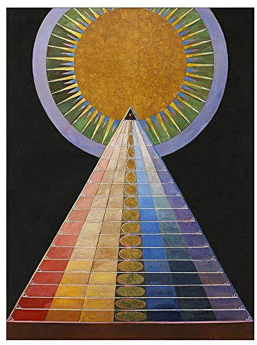 Wee Blue Coo Painting Hilma Af Klint 1907 Altarpiece No 1 Group Art Print Poster Wall Decor Kunstdruck Poster Wand-Dekor-12X16 Zoll
