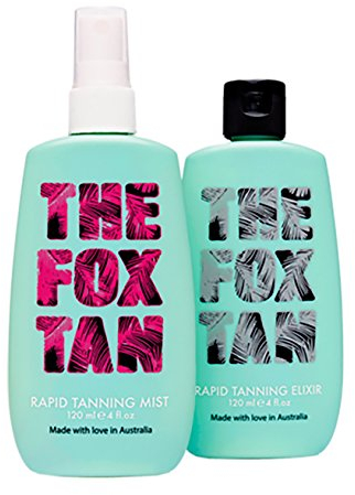 The Fox Tan Fox Komplettset mit Bräunungsbeschleunigern - Vegan, Tierversuchsfrei, für dunkle Hauttöne, Creme, Elixir