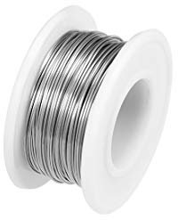 sourcing map 0.4mm 26AWG Heating Resistor Wire Wrapping Nichrome Resistance Wires for Heating Elements 65.6ft