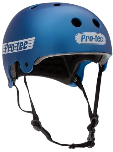 Pro-Tec Helmet Old School Cert Skateboard-Helm, Unisex, Blau (Matte Metallic Blue), M