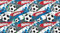Baumwollstoff Kinderstoff Fußball Breite 160cm ab 50 cm (1m)