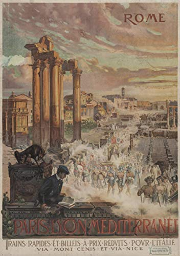 Poster Kunstdruck Rome Italien, Format 50 x 70 cm, Luxuspapier, 300 g