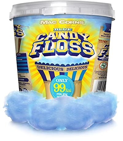 MacCorns Blue Cotton Candy Floss - 10ltr Mega Bucket