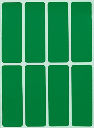 Royal Green Rechteckiger Aufkleber, farbcodiert, Schreiben auf Etiketten zum Organisieren, Umziehen und Versand, 7,6 x 2,5 cm, beschriftbare Etiketten für Zuhause, Büro und Schule, 400 Stück (Grün)