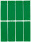 Royal Green Rechteckiger Aufkleber, farbcodiert, Schreiben auf Etiketten zum Organisieren, Umziehen und Versand, 7,6 x 2,5 cm, beschriftbare Etiketten für Zuhause, Büro und Schule, 400 Stück (Grün)