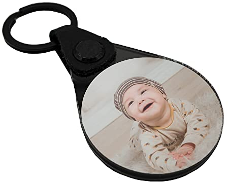 Foto rund Schlüsselanhänger 40mm personalisiert individuell mit Wunschfoto Wunschbild oder Text Geschenk Geschenkidee