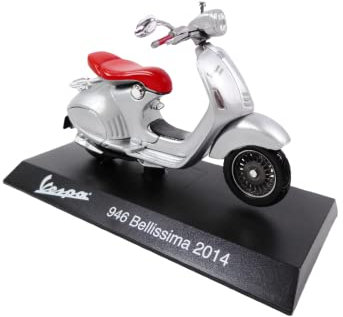 OPO 10 - Sammlung Miniaturroller 1/18 kompatibel mit Piaggio Vespa 946 Bellissima grau/rot - 2014 - Ves1001
