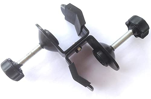1x Camera Tripod Equipment Dual-Head Metal U-Type Clip Flash Fixture Type C-Clip Double U-Clip Power Clamp Standard 1/4 Screw For Digital Cameras Wireless Light-ing Flash Device Etc