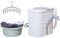 REALN Machine à Laver Portable Mini Manivelle à Main Acier Inoxydable 3.5 kg Gris Métallique Non Électrique pour Camping et Camping-Car