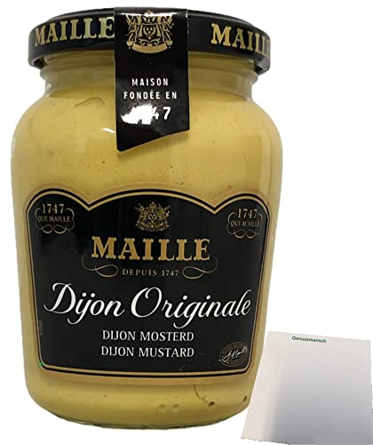 usy Bundle für Maille Dijon Originale Mostarda Dijon Senf (215g Glas) + usy Block