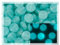 25 g (ca. 70 Stück) flache runde Münze 1-Loch Glasperlen 8mm, Tschechische Republik, Im Dunkeln leuchten - Dirty Turquoise - Glow in the Dark Bright Blue