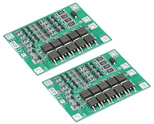 sourcing map 16.8-18.1V 40A 18650 Battery Charger Module Charging Board Dual Protection Functions Pack of 2
