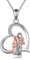 YFN Mutter-Halskette für Damen, Sterlingsilber, Mutter-Tochter-Halskette, Muttertags-Geburtstag, Schmuck, Geschenke für Mutter, Oma, 45,7 cm, Sterling Silber, Zirkonia