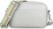 GOLDNICE Bauchtasche Gürteltasche Damen, Crossbody Bag Damen Schultertasche, Moderne Taschen mit Breitem Schultergurt, PU Leder Brusttasche Bodybag Damen Umhängetasche, Hellgrau