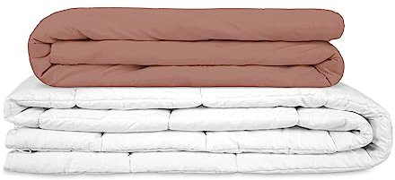 TherapieDecken - Basic Gravity Gewichtsdecke für Erwachsene Weighted Blanket Schwere Decke Für besseren Schlaf, Rosewood, Größe: 135x200 cm 8 kg