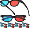 jojofuny Anaglyph Glasses Red Cyan 10 Pcs 3d Viewing Glasses for 3d Movies Games Theater Screens