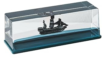 Accesorios para el hogar Nunca se hunde y vuelca Perla Negra, crucero, botella de deriva fluida, adornos, barcos piratas, mesa, decoración flotante, juguetes de descompresión Modelo colgante ( Color :