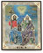 NKlaus Die Heilige Dreifaltigkeit Holz Ikone 10x12cm christlich orthodox 13914