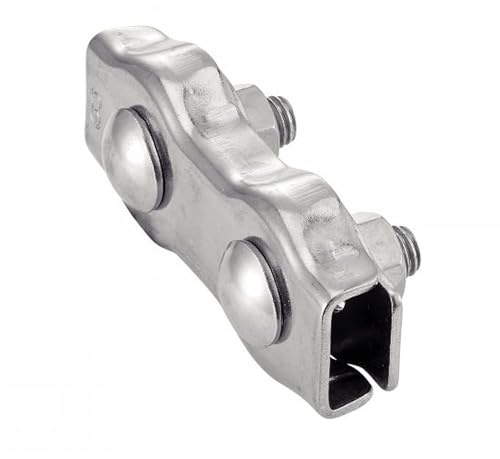 ACTON Serre câble plat double - Inox A4 ØCâble 10mm - Boîte de 5 - Supportage des réseaux