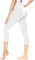 Gayhay Leggings Damen 3/4 Capri für Sport, 7/8 Sporthose High Waist Caprihose Blickdicht Leggins für Gym Yoga (Weiß,4XL)