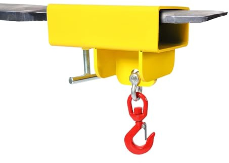 KUAFU Forklift Lifting Hook Attachment 2200 LBS Capacity Swivel Hook