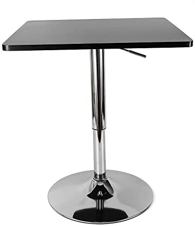 TAPMING Stehtisch klappbar Bistrotisch Quadratisch höhenverstellbar In- & Outdoor Empfangstisch Klapptisch 60x60CM