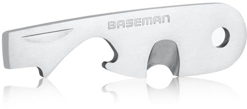 BASEMAN® Key Organizer 4-in-1 Multitool - Schlüssel-Organizer Tool - Mini Multitool Schlüsselanhänger - Paketöffner Werkzeug - Flaschenöffer - Schraubenzieher - Anhänger - Schlüsselring - Etui